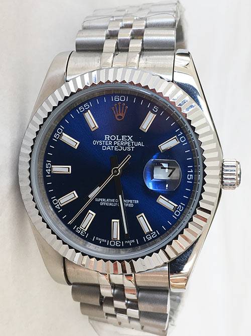 Replica Uhr Rolex Datejust 26 (41 mm) 126334 Jubilee band / Blaues Zifferblatt Gold Edelstahl 316L Automatikwerk