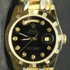 Replica Uhr Rolex Daydate 04 (37mm) Gold Diamonds “schwarz” Bi-Color Oystersteel (schwarzes Zifferblatt) Edelstahl 316L Automatikwerk