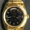 Replica Uhr Rolex Day-Date 17 (40 mm) 228238 Schwarzes Zifferblatt GoldGold Oystersteel Edelstahl 316L mit 18 Karat vergoldet Automatikwerk