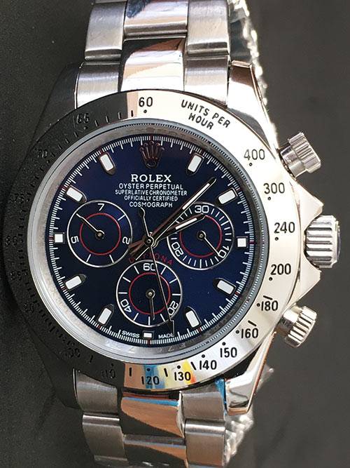Replica Uhr Rolex Daytona 07 cosmograph (40 mm) 116509 (Blaues zifferblatt) Oystersteel Edelstahl 316L Automatikwerk