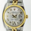 Replica Uhr Rolex Datejust 43 (36mm) (Jubilee band) Graues Zifferblatt / Edelstahl 316L Automatikwerk, Gold