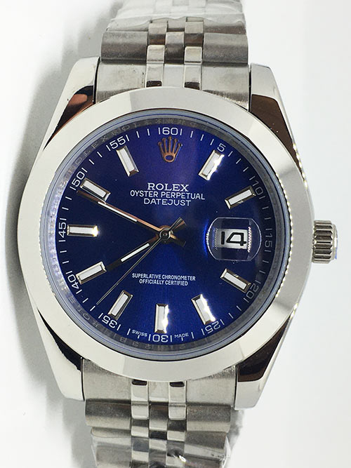 Replica Uhr Rolex Datejust 22 (40 mm) 126300 Jubilee band (Blaues Zifferblatt) Edelstahl 316L Automatikwerk